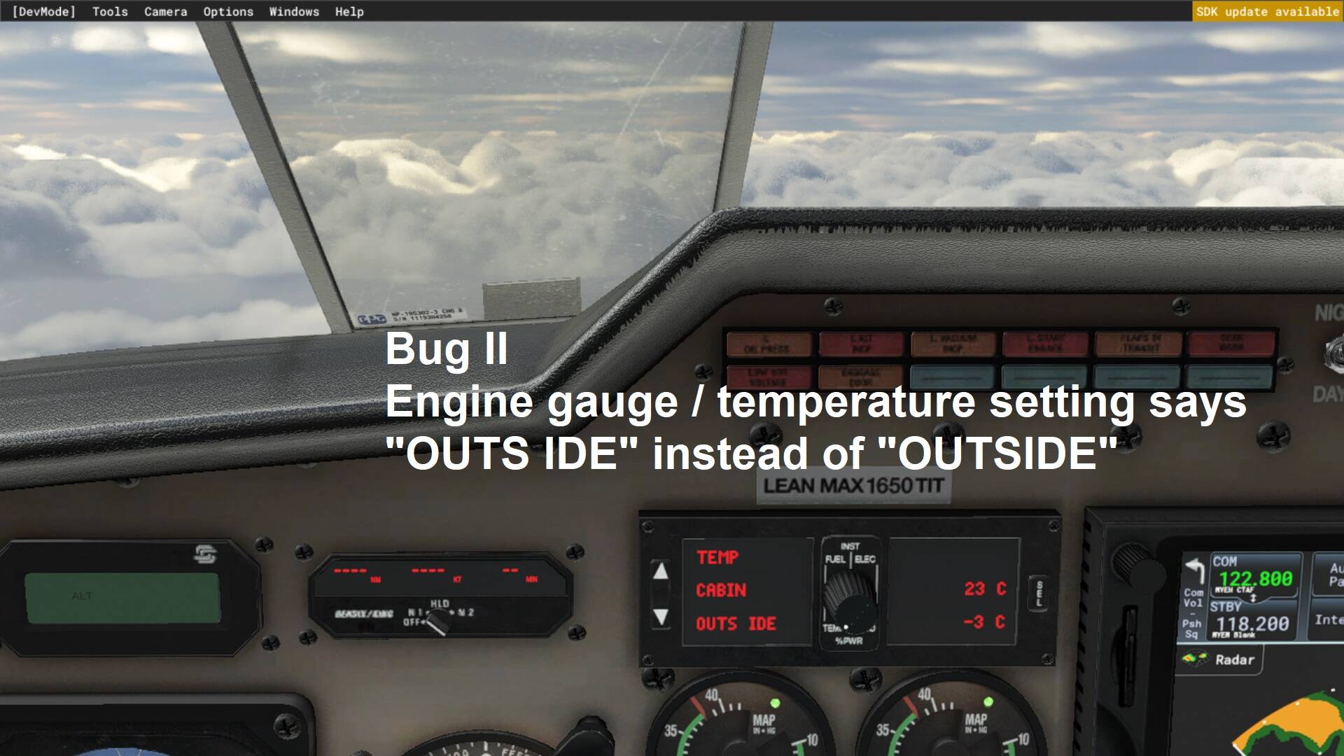 The Carenado Seneca is one of the best aircrafts (but the weather radar