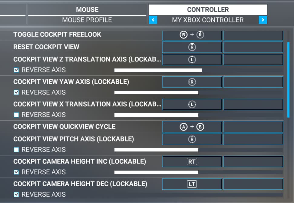 Standard controls for first person walking