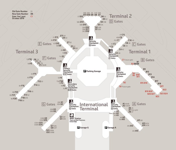 All KSFO Gate Numbers Were Changed In 2019 The Old Numbers Are Still   Fb7649b7e2e3c0eb7f995a724badd5c9cda37d47 